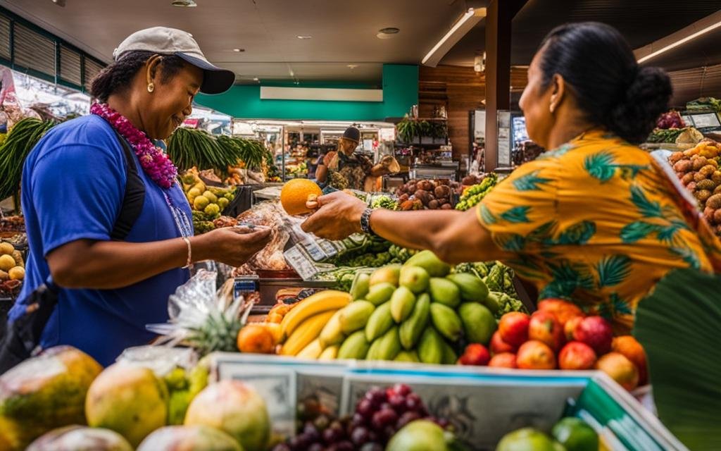 paying for purchases in Hawaii