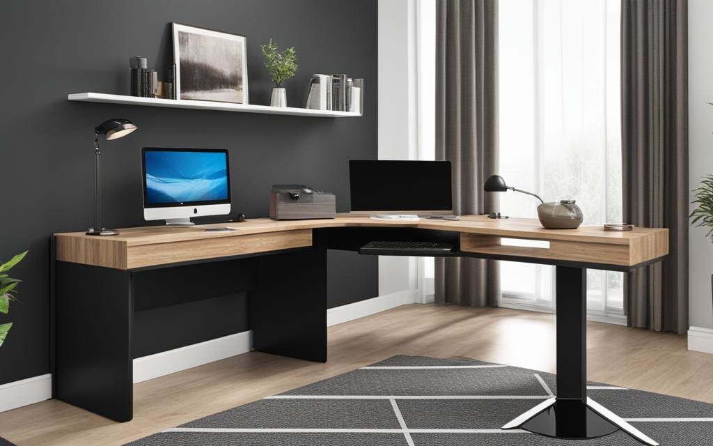 L-shaped desk