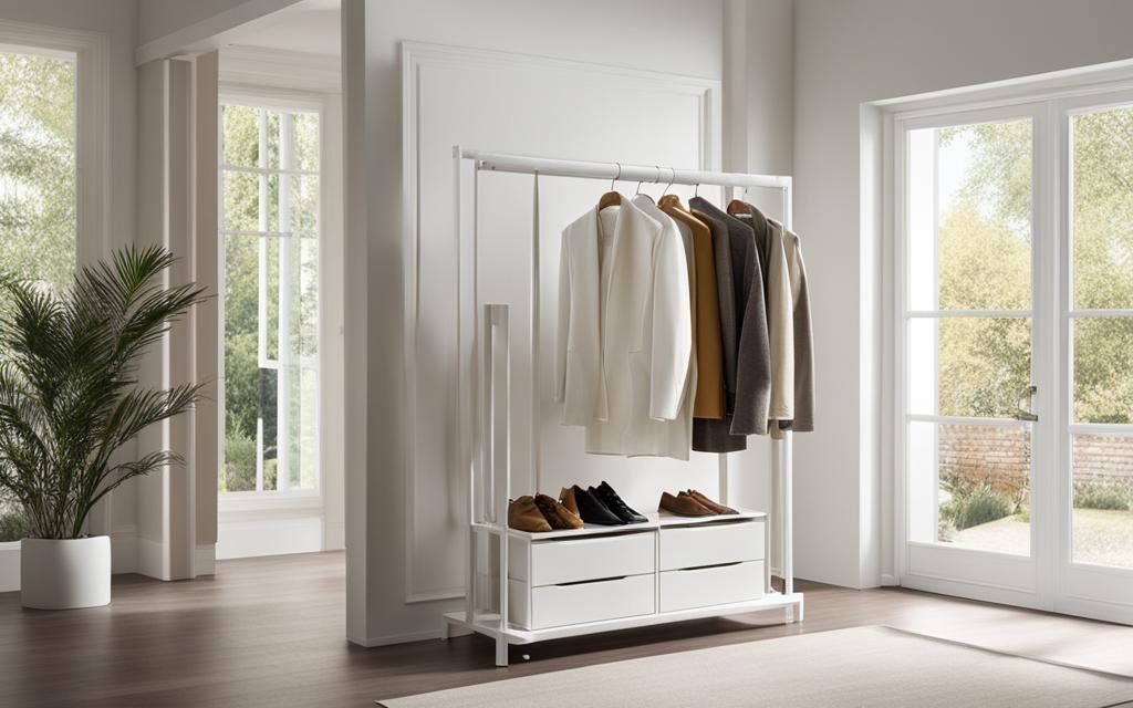 space-saving clothing racks