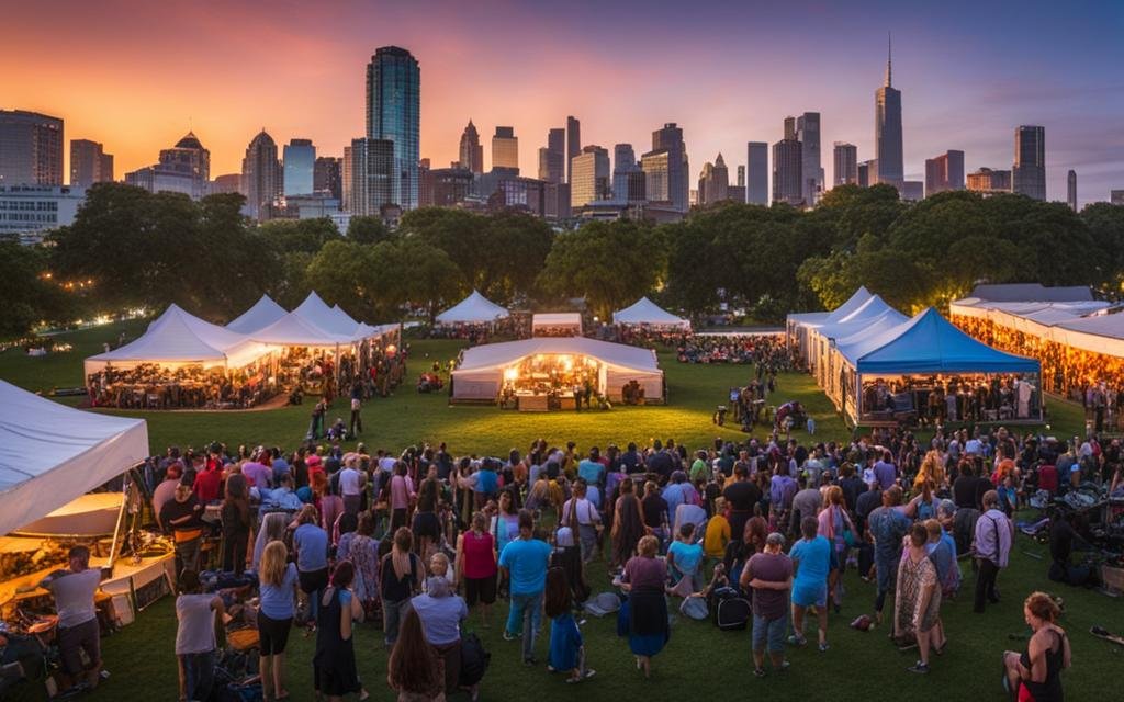 outdoor concert in New York City