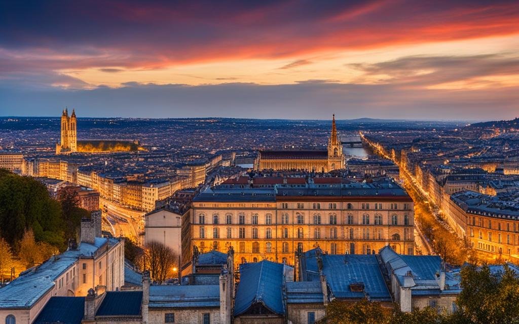 panoramic view of Lyon