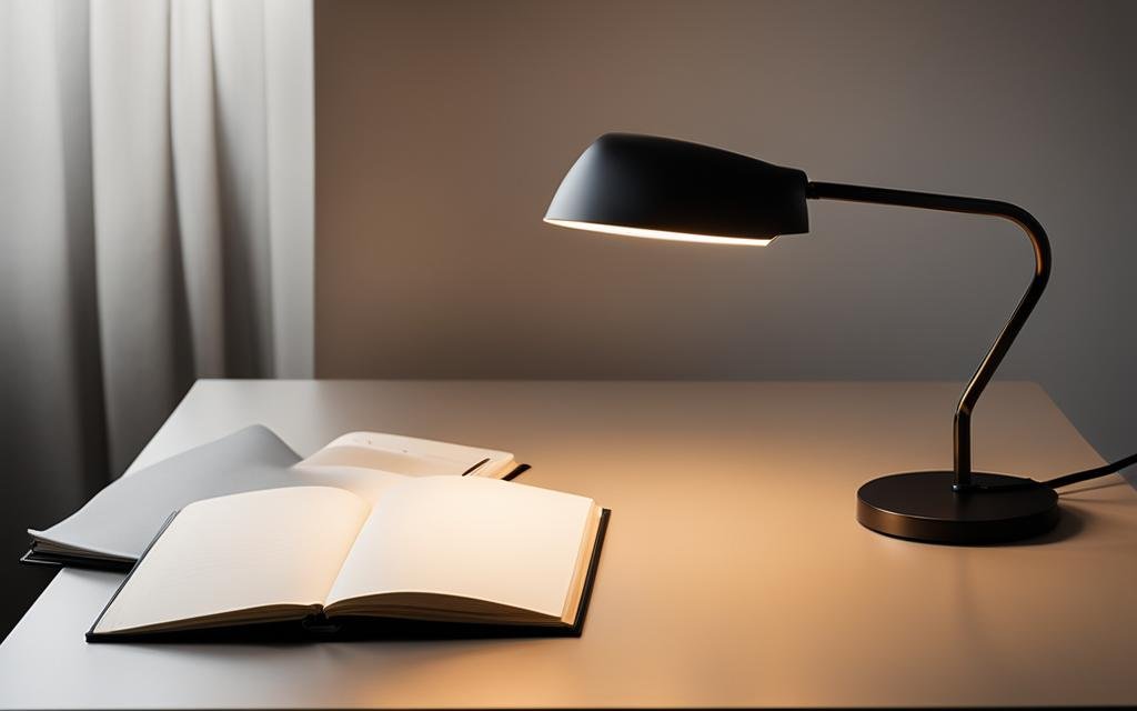 office desk lamp on a desk